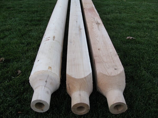 Cedar Lamp Posts